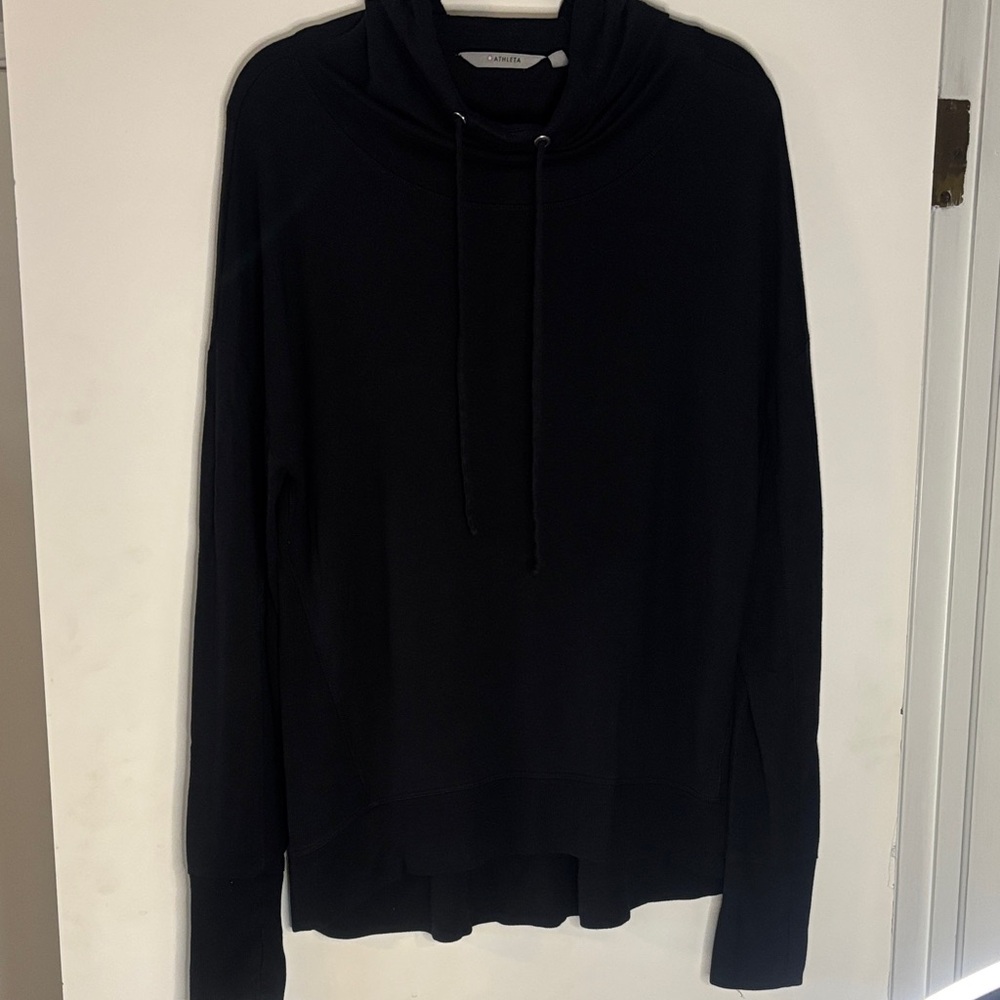 Athleta Black Cowl Neck Sweatshirt
